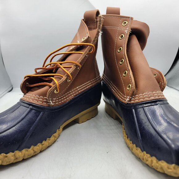 LL Bean Womens 9 Brown Boots Made In The USA Outdoors Rain Casual Workwear - Picture 3 of 10